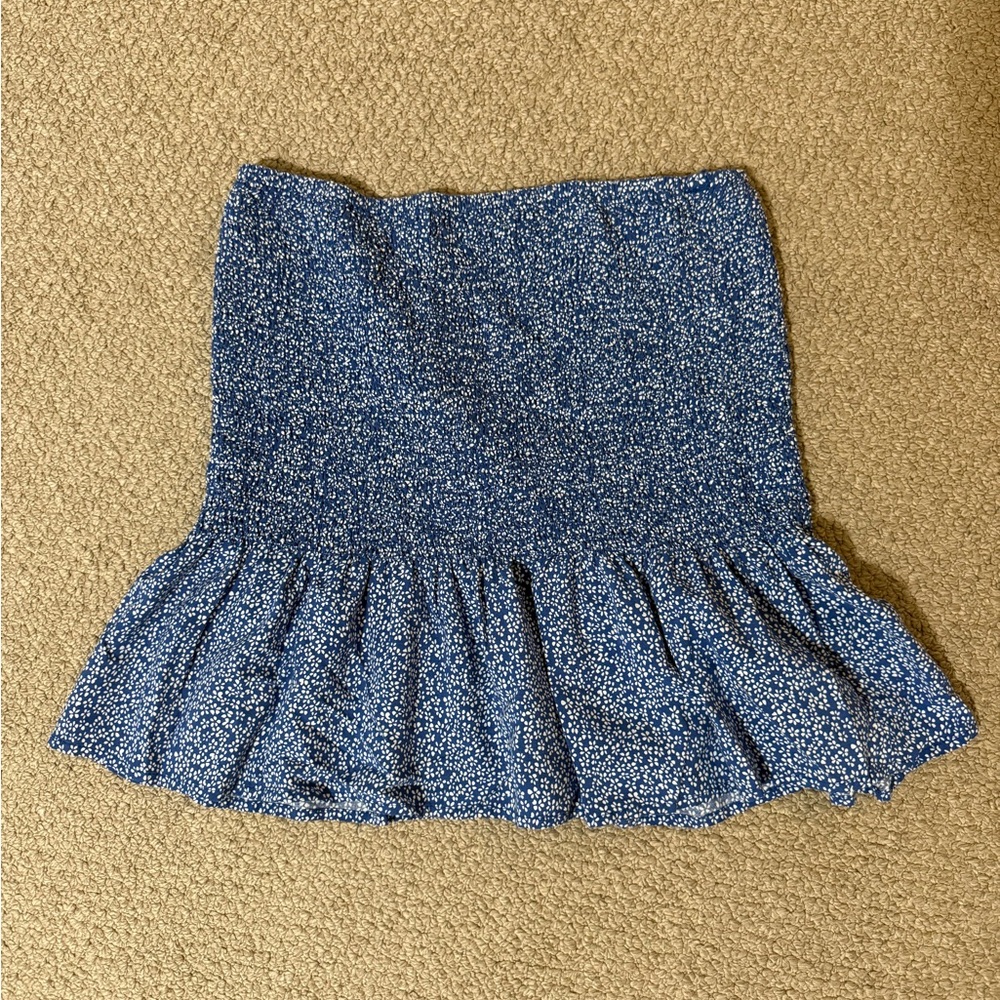 Potter's Pot Blue and White Mini Skirt
